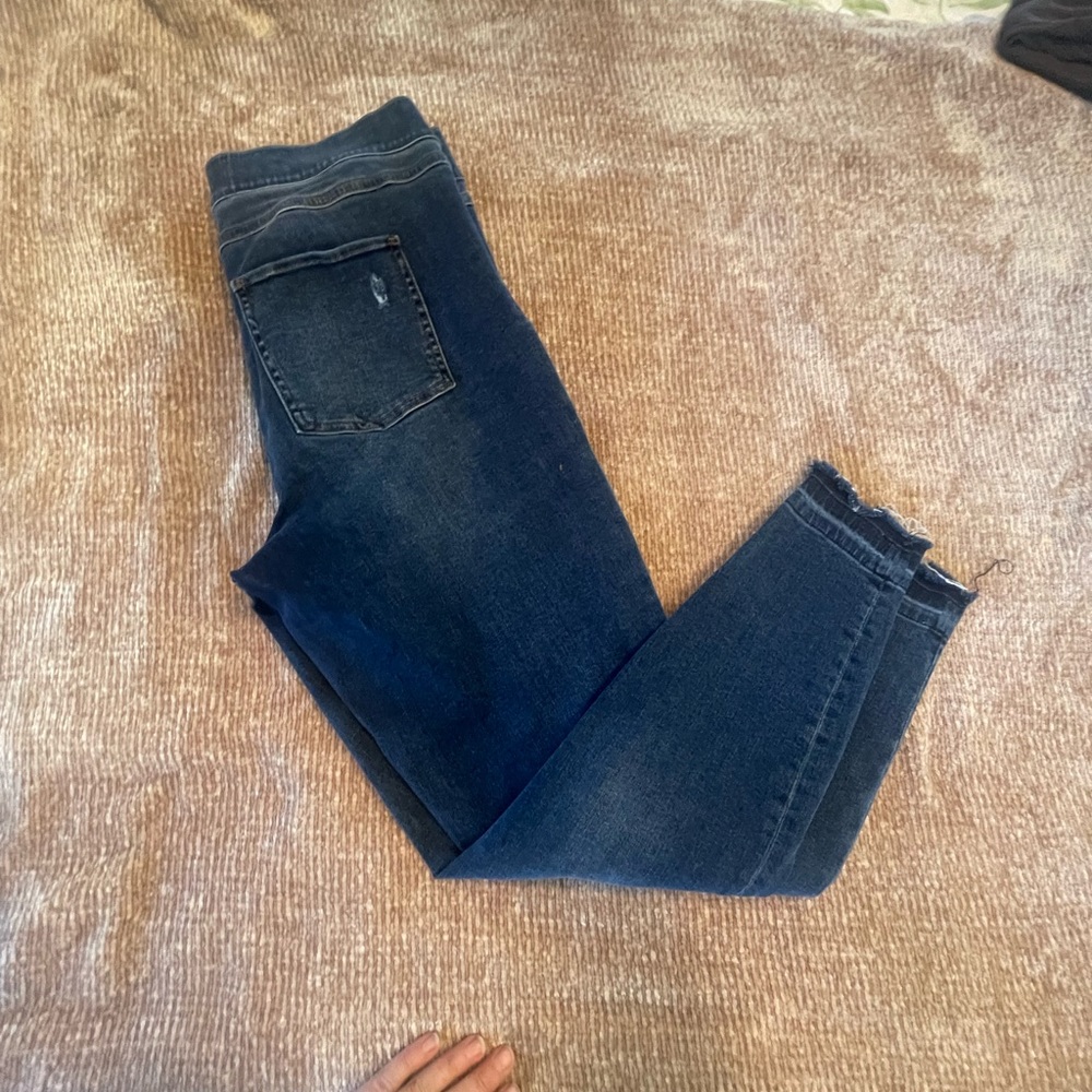 SPANX frayed Ankle Jeans